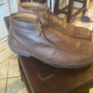Twisted X Leather Mocs Steel Toed size 8